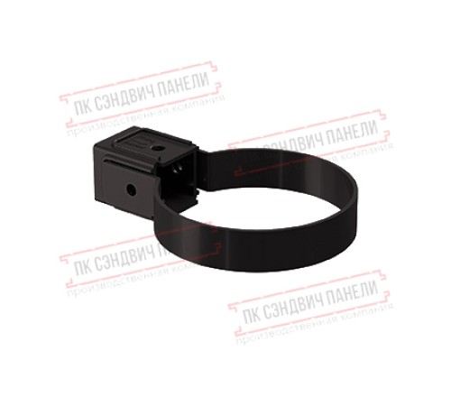 Хомут трубы Kliker ПВХ Premium коричневый RR 32