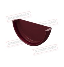 Заглушка желоба универсальная ПВХ бордо RAL 3005