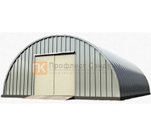 Сборно разборный ангар модель S 13.6x5.1, 4.2x4.2, 1.0