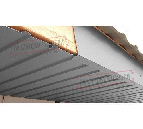 Планка карнизного свеса 200х30х2000 Norman ПЭ-9006-0.5