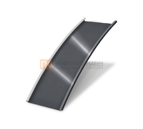 Продольно гнутый фальц гладкий 0,5 RAL 7024 Satin