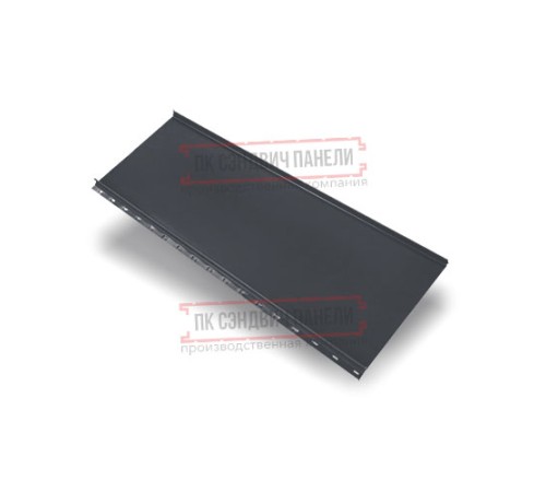 Кликфальц mini 0,5 Quarzit lite RAL7024 мокрый асфальт с пленкой на замках
