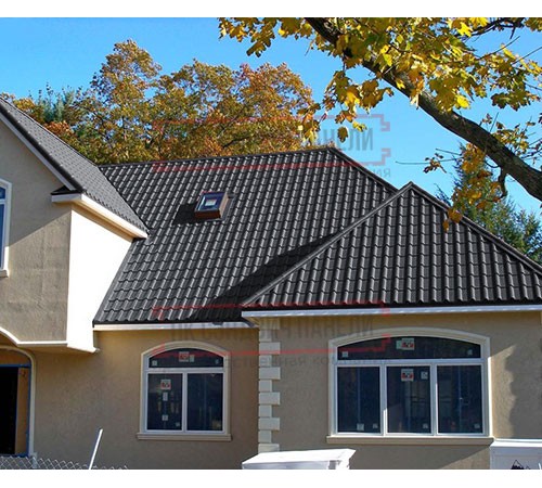 Металлочерепица Камея RAL7024 Rooftop Matte-0.5