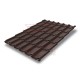 Металлочерепица классик плюс RAL8017 Satin-0.5