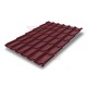 Металлочерепица классик плюс RAL3005 Satin-0.5