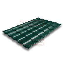 Металлочерепица Кредо RAL6005 Полиэстер-0,45