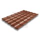 Металлочерепица Кредо RAL8004 Satin Мatt-0,5