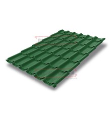 Металлочерепица Модерн RAL6002 Полиэстер-0,45