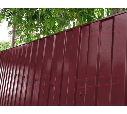 Профилированный лист МП10х1100 Norman RAL3005-0.5