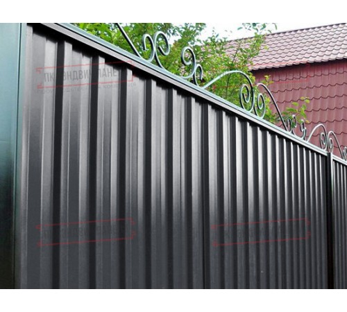Профилированный лист С-15-1190-0.5 (с гранью) (Rooftop Glance) RAL 7024