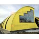 Сэндвич-панели арочные с пенополиуретаном, ширина 1200 мм, толщина 80 мм, 0.5/0.5, RAL1018