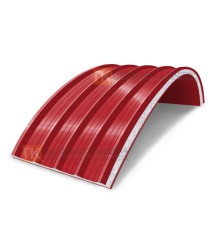 Сэндвич-панели арочные с пенополистиролом, ширина 1200 мм, толщина 60 мм, 0.5/0.5, RAL3020