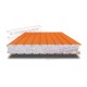 Сэндвич панели стеновые с пенополистиролом, ширина 1000 мм, толщина 100 мм, 0.5/0.5, RAL2004