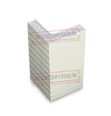 Горизонтальная угловая сэндвич-панель из пенополистирола, ширина 1200мм, толщина 60мм, 0.5/0.5, RAL9003