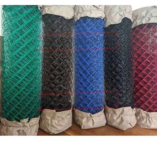 Сетка рабица цинк с ППК RAL, 2,0x10 м, ячейка 55x55x2,5