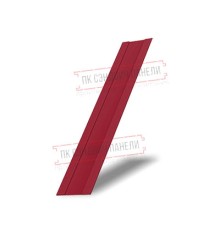 Крепежная планка жалюзи Milan,Tokyo 0,45 PE с пленкой RAL 3003 рубиново-красный