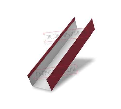 Крышка 45х20 жалюзи Texas 0,45 Drap RAL 3005 красное вино