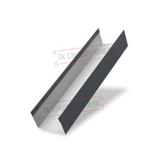 Крышка 45х20 жалюзи Texas 0,45 Drap ST RAL 7024 мокрый асфальт