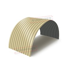 Профнастил МП10ПГ-0.7, Ширина-1100, Полиэстер RAL1014