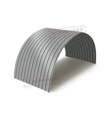 Профнастил МП10ПГ-0.7, Ширина-1100, Полиэстер RAL9006