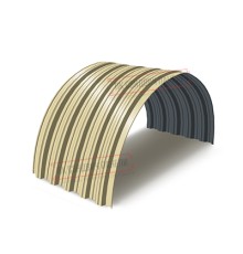 Профнастил НС35ПГ-0.5, Ширина-1100, Полиэстер RAL1014